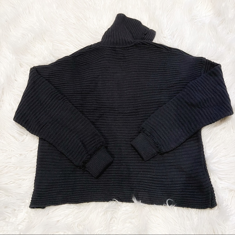 Free People Marlie Pullover Sweater Black - Picture 4 of 7